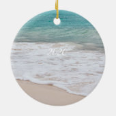 ビーチ·クリスマス·トゥ·ファミリー セラミックオーナメント (裏面)