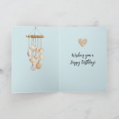 ビーチ コースト オーシャン ボート アンカー バースデー カード (内部)