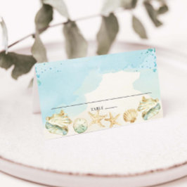 ビーチ コースト デスティネーション ウェディング バースデー ブライダル プレイスカード