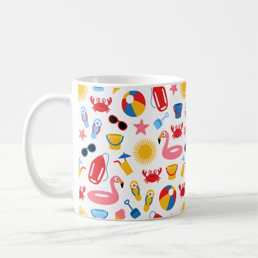 ビーチ コーヒーマグカップ (左)