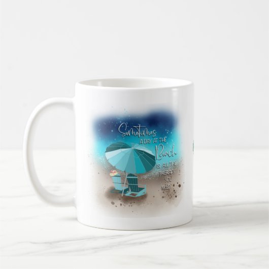 ビーチ コーヒーマグカップ (左)