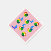 ビーチ、サマー紙ナプキンズ スタンダードカクテルナプキン (角)