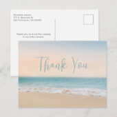 ビーチ サンキュー ベイビーシャワー ジェンダーニュートラル ポストカード (正面/裏面)
