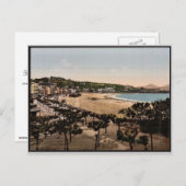 ビーチ，サンセバスチャン，スペインヴィンテージフォトクロム ポストカード (正面/裏面)
