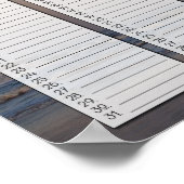 ビーチ サンライズ 誕生日カレンダー ポスター (角)