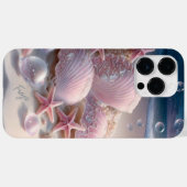 ビーチ シェルズ トレンディ モダン ガーリー 名前入り Case-Mate iPhoneケース (裏面 (横))