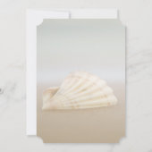 ビーチ シェル ハート  ブライダルシャワー 招待状 (裏面)