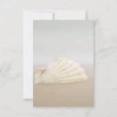 ビーチ シェル ハート レセプション 招待状 (裏面)