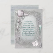 ビーチ シェル ビーチ ウェディング RSVP 招待状 (正面/裏面)