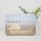 ビーチ シェル  ブライズメイド カード (スタンド正面)