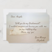 ビーチ シェル  ブライズメイド カード (裏面)