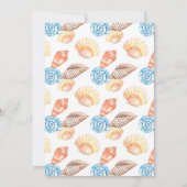 ビーチ シェル 引退パーティー 招待状 (裏面)