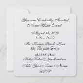 ビーチ シェル 招待状 - SRF (裏面)