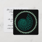 ビーチ シェル 招待状 - SRF (正面/裏面)