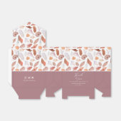 ビーチ シェル 水彩 コーストスタイル おしゃれ ウェディング フェイバーボックス (折り畳みなし)