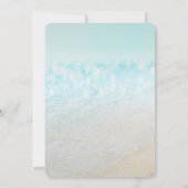 ビーチ シェル 海の砂 ブライダルシャワー 招待状 (裏面)