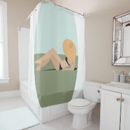 ビーチ シャワーカーテン
