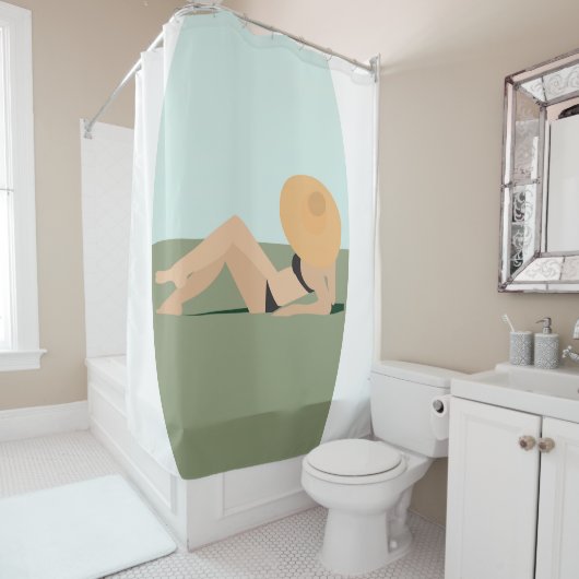 ビーチ シャワーカーテン (インサイチュ)