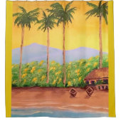 ビーチ シャワーカーテン (正面)