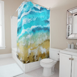 ビーチ シャワーカーテン