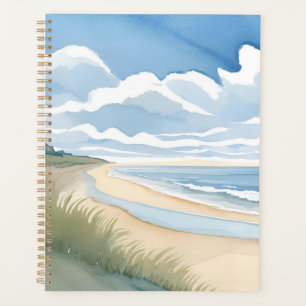 ビーチ ショア ウォーク 海岸 海 水彩画 プランナー手帳