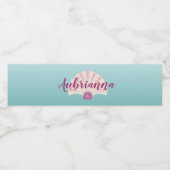 ビーチ シーシェル ウォーターボトルラベル ペットボトルラベル (シングルラベル)