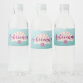 ビーチ シーシェル 水ボトル ラベル (ボトル)