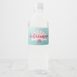 ビーチ シーシェル 水ボトル ラベル
