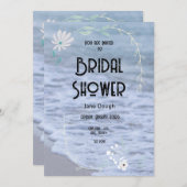 ビーチ シーショア ブライダルシャワー 招待状 (正面/裏面)