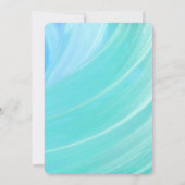 ビーチ シーン サプライズ パーティー カスタム 年齢 ご招待 招待状 (裏面)