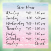 ビーチ シーン ストア アワーズ 個人用 ウィンドウサイン (シート3)