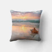 ビーチ|ジャマイカのコンシュの貝 クッション (裏面)