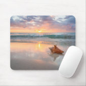 ビーチ|ジャマイカのコンシュの貝 マウスパッド (マウス)