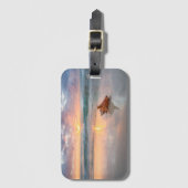 ビーチ|ジャマイカのコンシュの貝 ラゲッジタグ (正面縦)