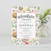 ビーチ、スイカ退職パーティー 招待状 (スタンド正面)