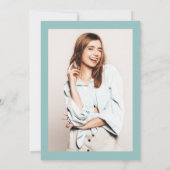 ビーチ スキューバダイビング 水彩 海の生き物 スイート16 招待状 (裏面)