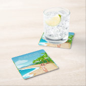 ビーチ スクエアペーパーコースター (インサイチュ)