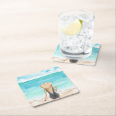 ビーチ スクエアペーパーコースター (インサイチュ)