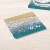 ビーチ スクエアペーパーコースター (アングル)