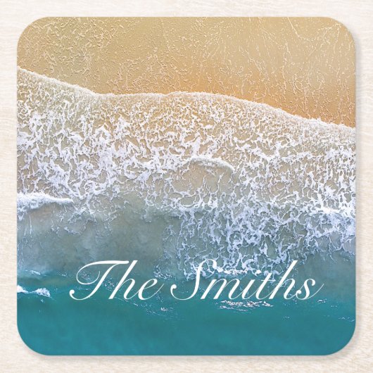 ビーチ スクエアペーパーコースター (正面)