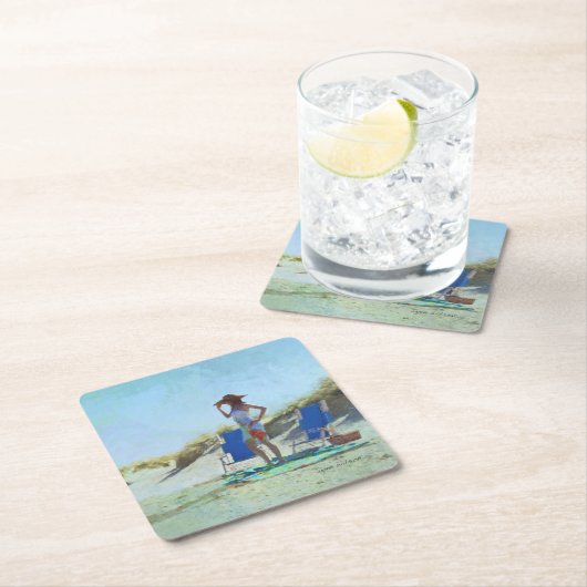 ビーチ スクエアペーパーコースター (インサイチュ)