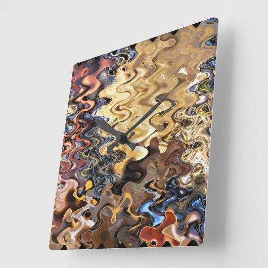 ビーチ スクエア壁時計 (傾斜)