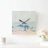 ビーチ スクエア壁時計 (ホーム)