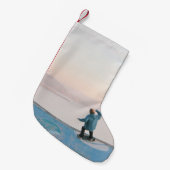 ビーチ スモールクリスマスストッキング (正面 (吊り時))