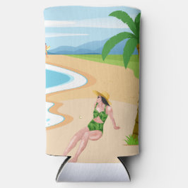 ビーチ スリム缶クーラー