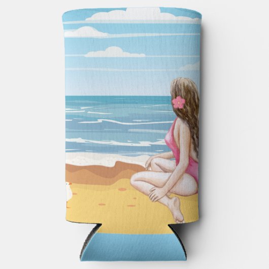 ビーチ スリム缶クーラー (正面)