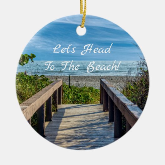 ビーチ セラミックオーナメント (正面)