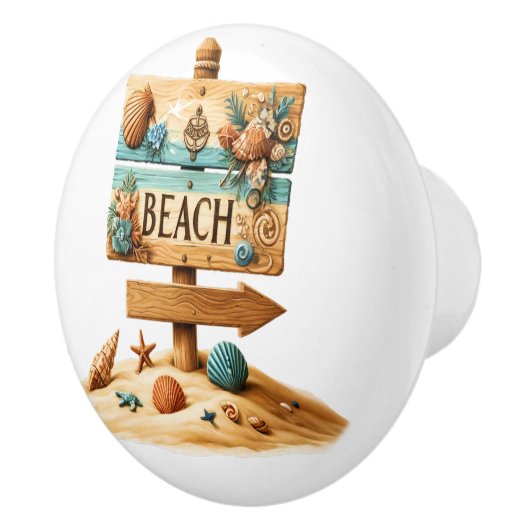 ビーチ セラミックノブ (右)