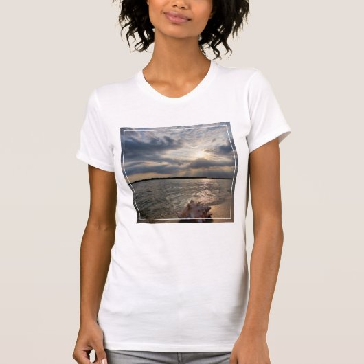ビーチ|セントオーガスティン、Flのコンシュの貝 Tシャツ (正面)