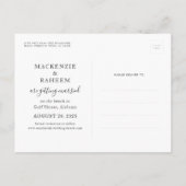 ビーチ·セーブ·ザ·デート·アンノと結婚 案内ポストカード (裏面)